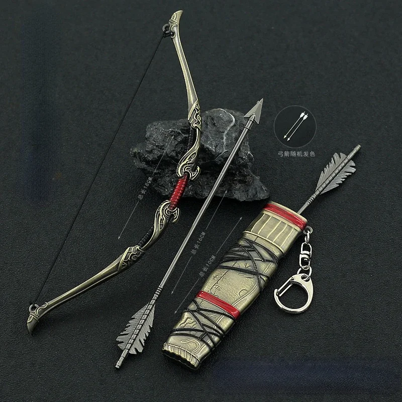 18cm Aesir Bow Atreus Loki God Of War Metal Weapon Model Game Peripheral 1/6 Doll Equipment Accessories Home Ornament Decoration