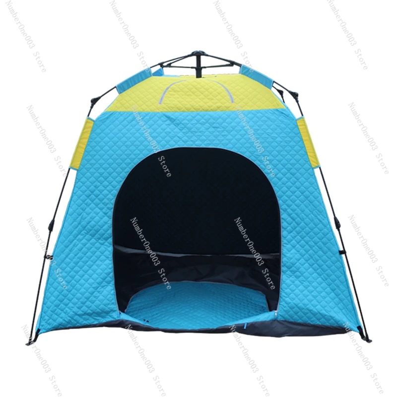Heighten 1.7m Thick Filling Cotton Layer Ice Fishing Tent Professional Keep Warm Winter Hydraulic Automatic Outdoor Camouflage
