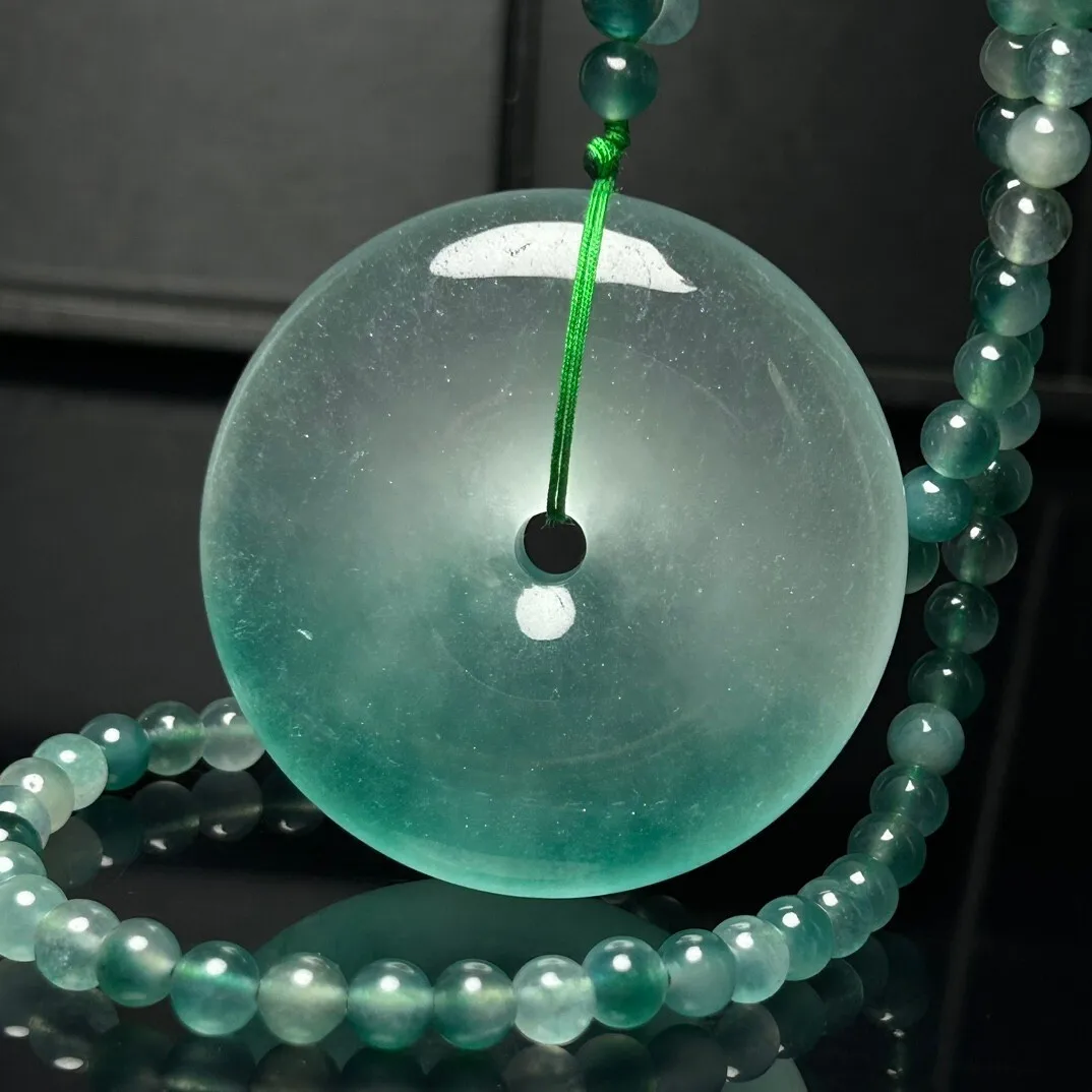 AAA Real natural high Ice Red Ping buckle Jade Jadeite Pendant&Necklace