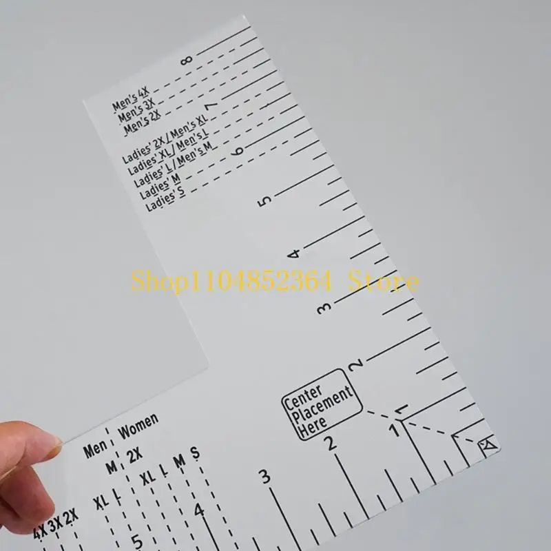 652F Tshirt Rulers Guide for Press Printing Left Chest Placement Tool