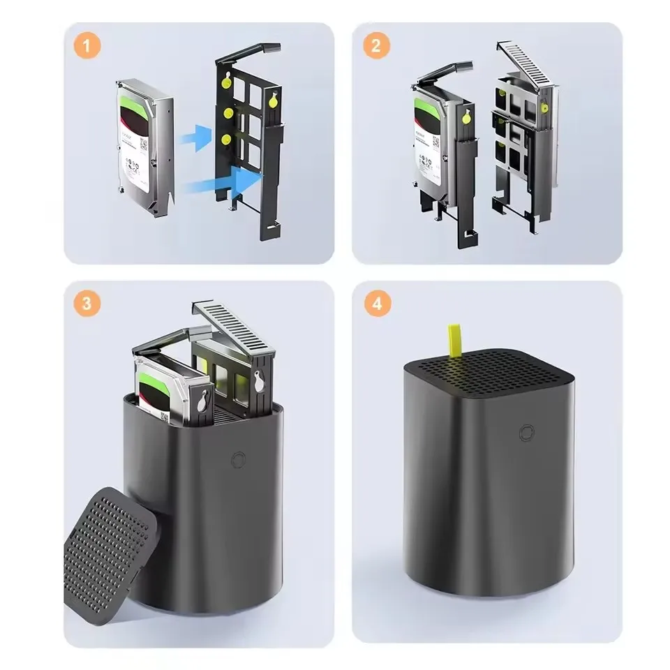 Topton 2-bay NAS R1 PRO AMD Ryzen 7 5825U Intel N150 Mini PC 2x i226-V 2.5G Firewall Router Netwerkopslagserver Private Cloud