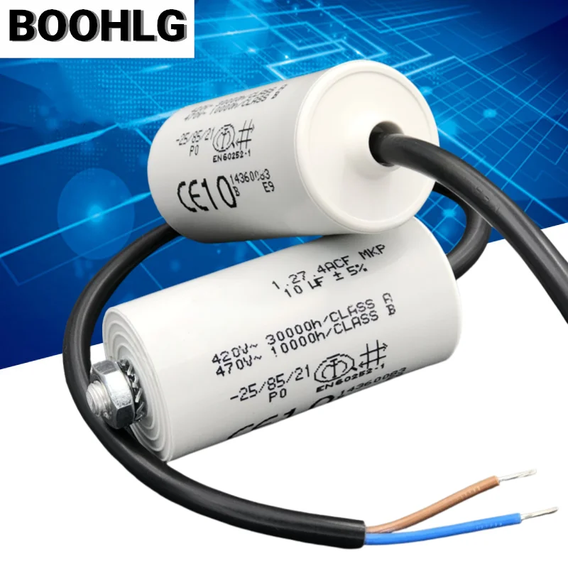 

1 шт. 10 мкФ 1,27.4ACF MKP 420 В 470 В пусковой конденсатор