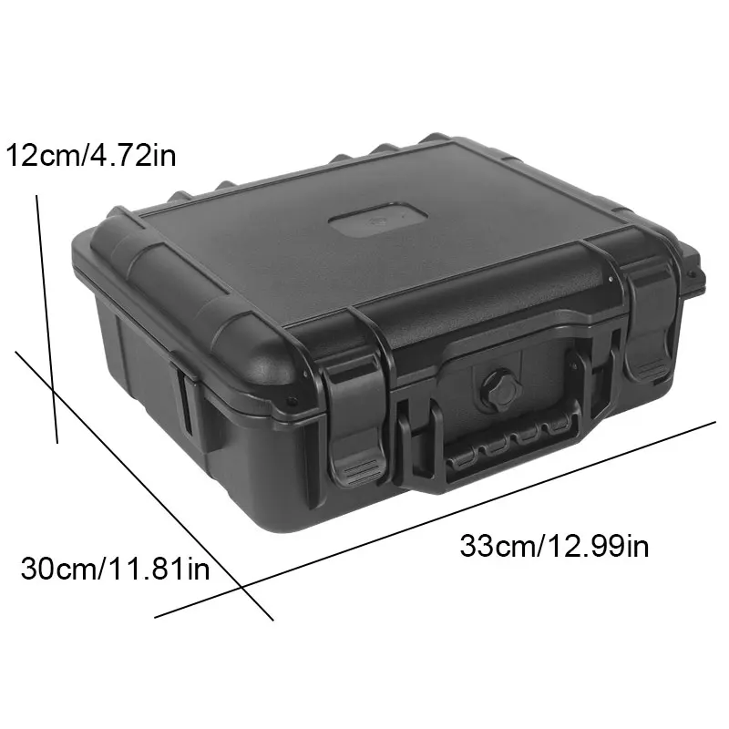 Protective Hard Case,Portable Rectangular Outdoor Toolbox,Photography Storage box,Durable Plastic Tool Case With Secure Latches