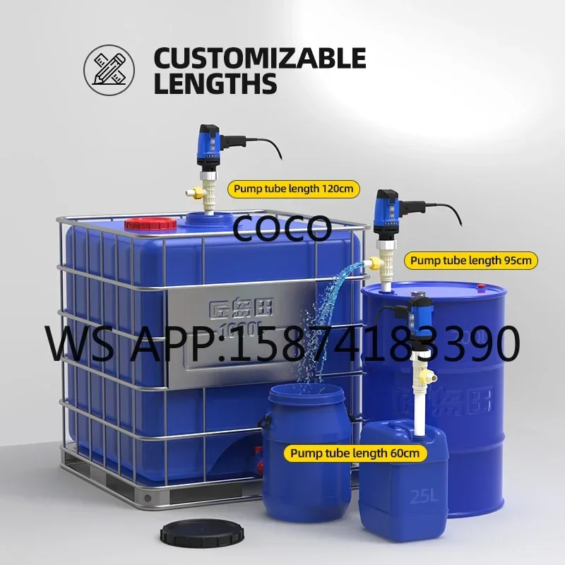 Stainless Steel Food Grade Screw Pump, Electric Oil Barrel Transfer Pump for Honey, Ketchup and Fuel