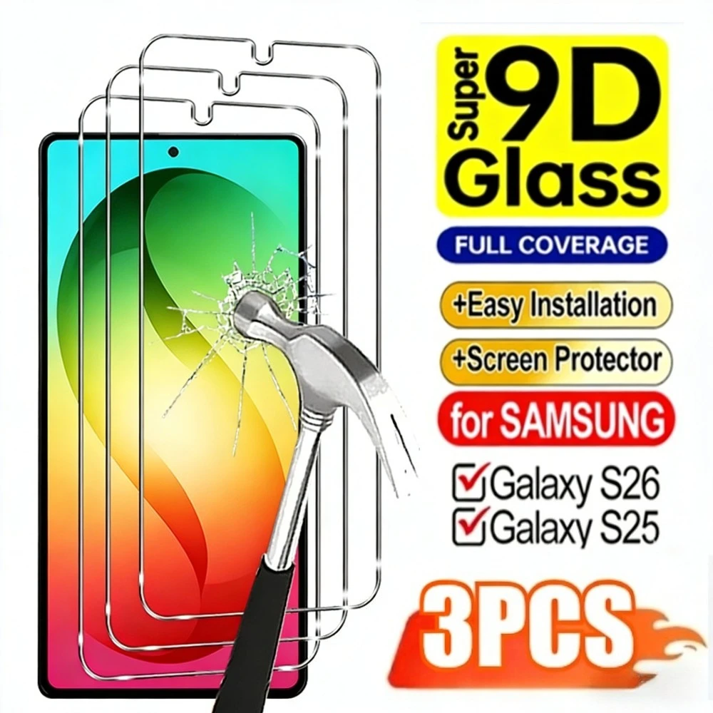 

3 шт. ультрапрозрачные защитные стекла для Samsung Galaxy S26 S25 S24 Ultra S23 S22 S21 Plus S25 S24 FE, противоударные защитные пленки для экрана