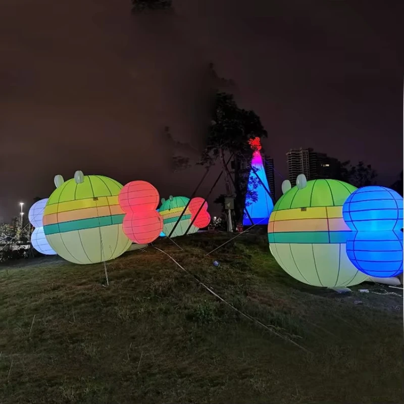 

Custom Inflatable Lighting Advertising Model Inflatable Cartoon Character with Light Emitting Diode Light