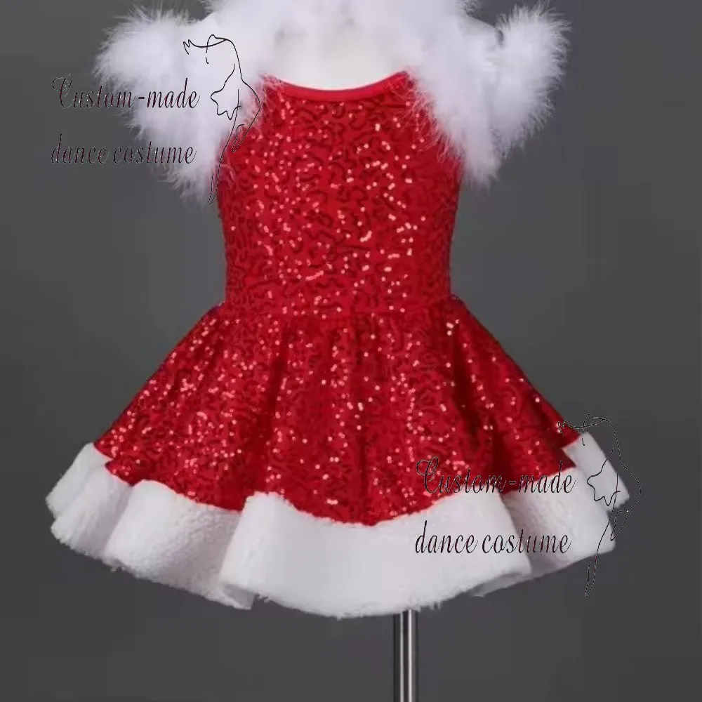 

Children's Dance Dress for Girls, Suitable for New Year's Dance Performances, Christmas Shows, Hosting, and Stage Events
