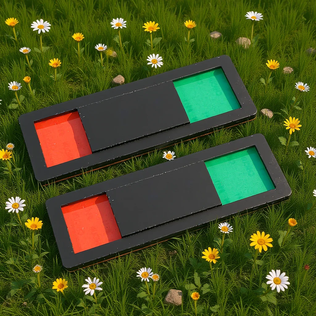 

2Pcs ABS Toilet Door Vacant Occupied Sign Slide Privacy Indicator for Bathroom Restroom Open Slider Privacy Sign