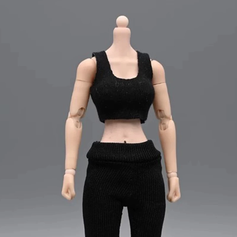 7days Made 1/12 Scale Female Soldier Clothing Accessory Casual Wear Crop Top Denim Shorts Fit 6''Action Body For Mecha Girl