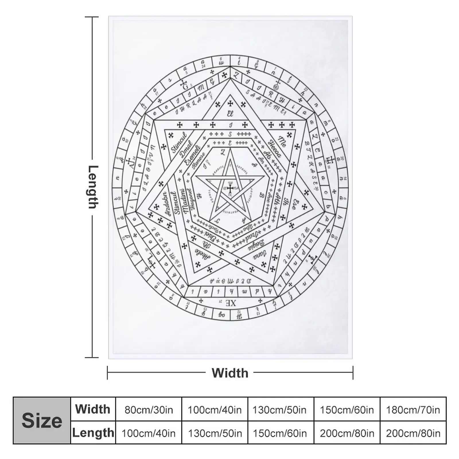 Sigillum Dei Aemeth Throw Blanket Soft halloween Blankets