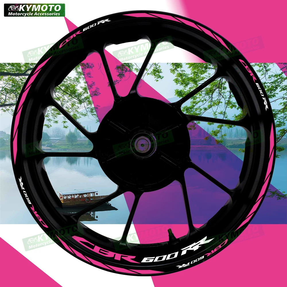 

Для Honda CBR600RR CBR 600RR аксессуары для мотоциклов 17-дюймовые наклейки на передние и задние колеса обтекатель светоотражающая наклейка украшение