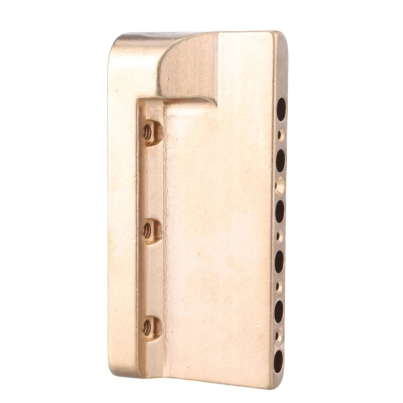 

Tremolo Bridge Block Guitar Brass Block with 6mm Holes Brass Tremolo Block A52F