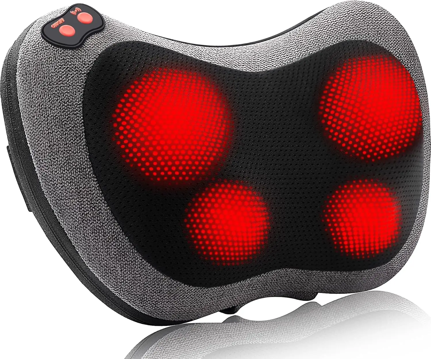 

Electric Shiatsu Massage Pillow with Heat for Neck, Shoulder, Back Pain Relief - Home, Office & Car Use
