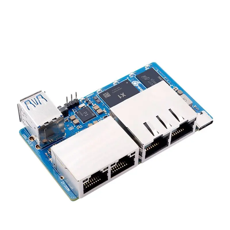 -[A51I Digital]3X For Orange Pi R2S 2GB RAM 8GB EMMC Development Board 8-Core RISC-V AI 2TOPS CPU Dual LAN Port Mini PC