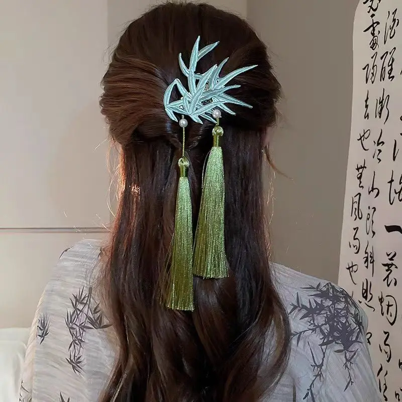 Chinese Hanfu Hair Accessories Women Fashion Retro Hairpin Imitation Pearl Hair Clip Cheongsam Accessories Ancient Jewelry