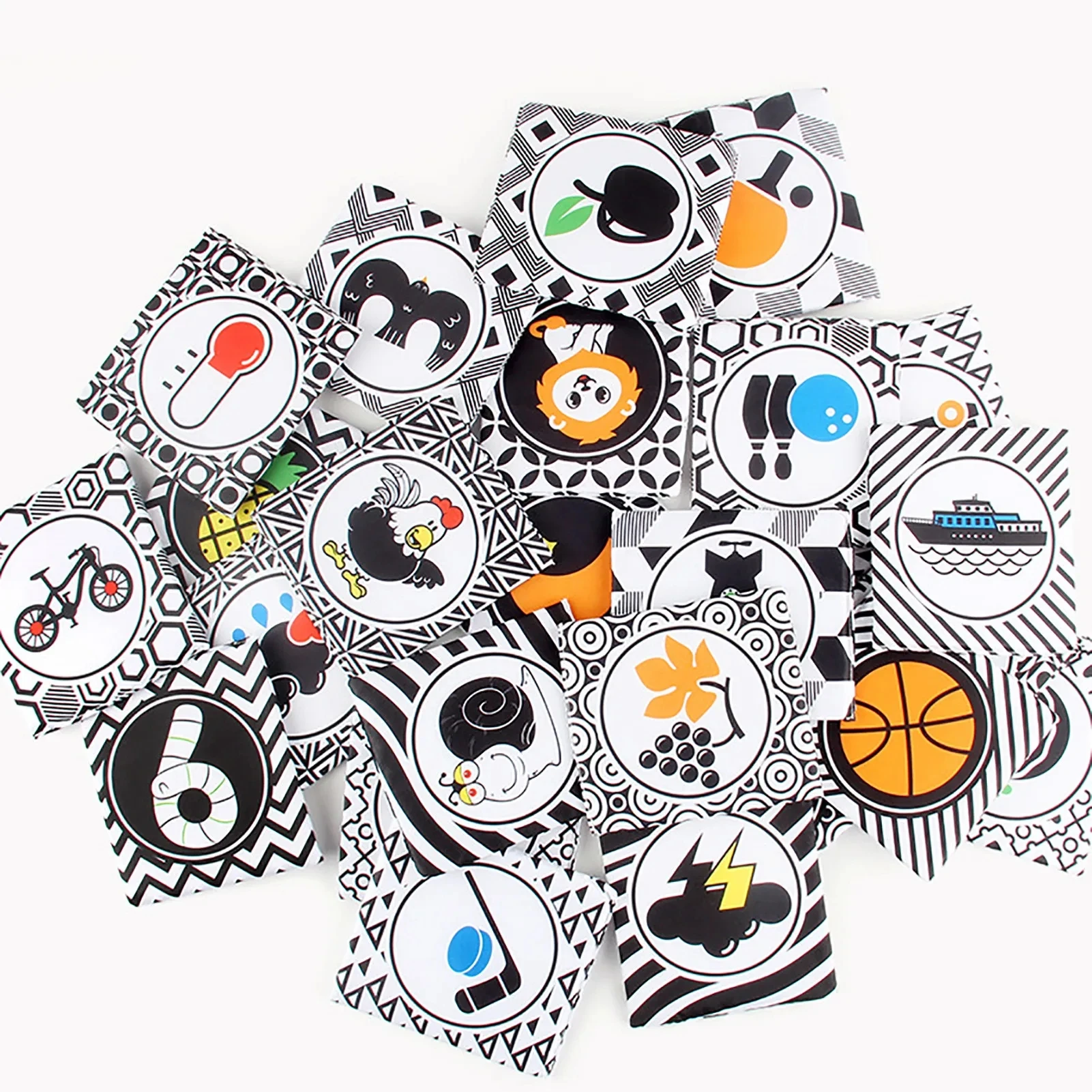 0-6 Monate Baby Früh pädagogik Spielzeug Schwanz Stoff Buch Puzzle Eltern-Kind interaktive Sound Ring Papier Baby Puzzle Übungs spielzeug