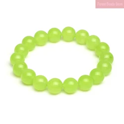 6/8/10/12mm Natural Grape Green Quartzite Beaded Bracelets Women Men Craft Brcelets Bangles For Girls Lovers Lucky Gifts Pulsera