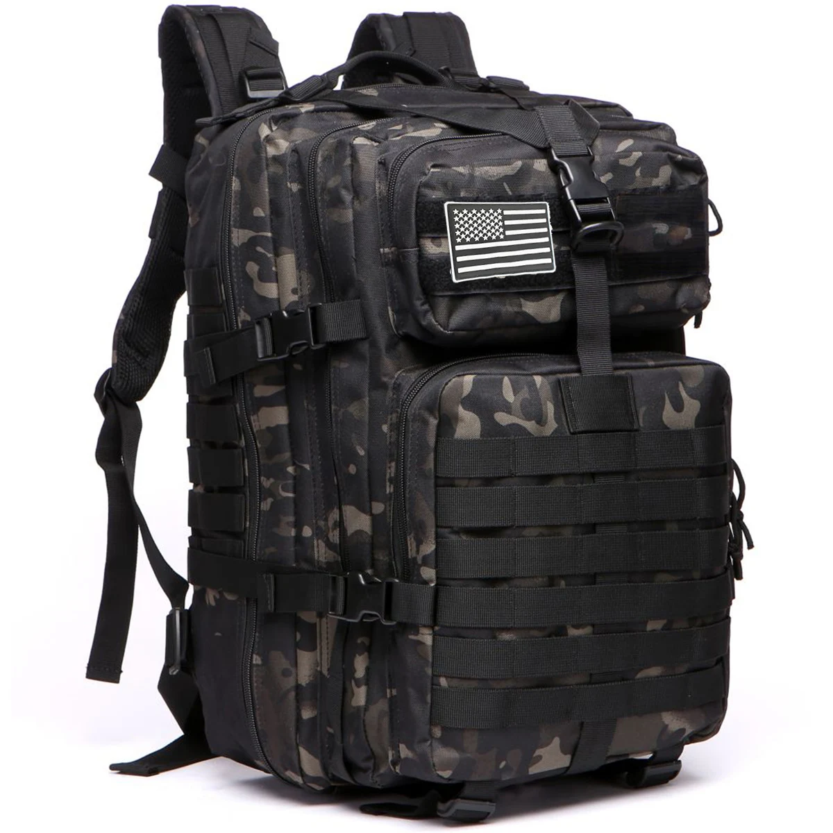 Langlebiger Nylon 50L Wasserdichter Taktischer Outdoor-Rucksack für Wandern, Trekking, Angeln, Jagen, Camping und Reisen – Detail 8