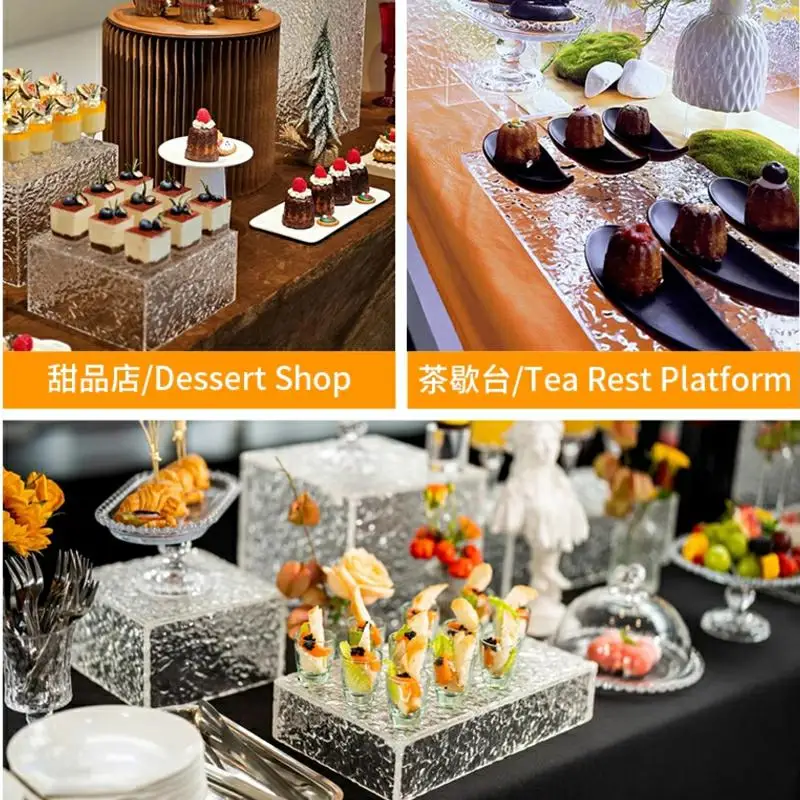 

11-13pcs Cake Bar Dessert Table Buffet Trays, Wedding Table Centerpieces, Home Hotel Feast Cake Food Drinks, Fruit Holder