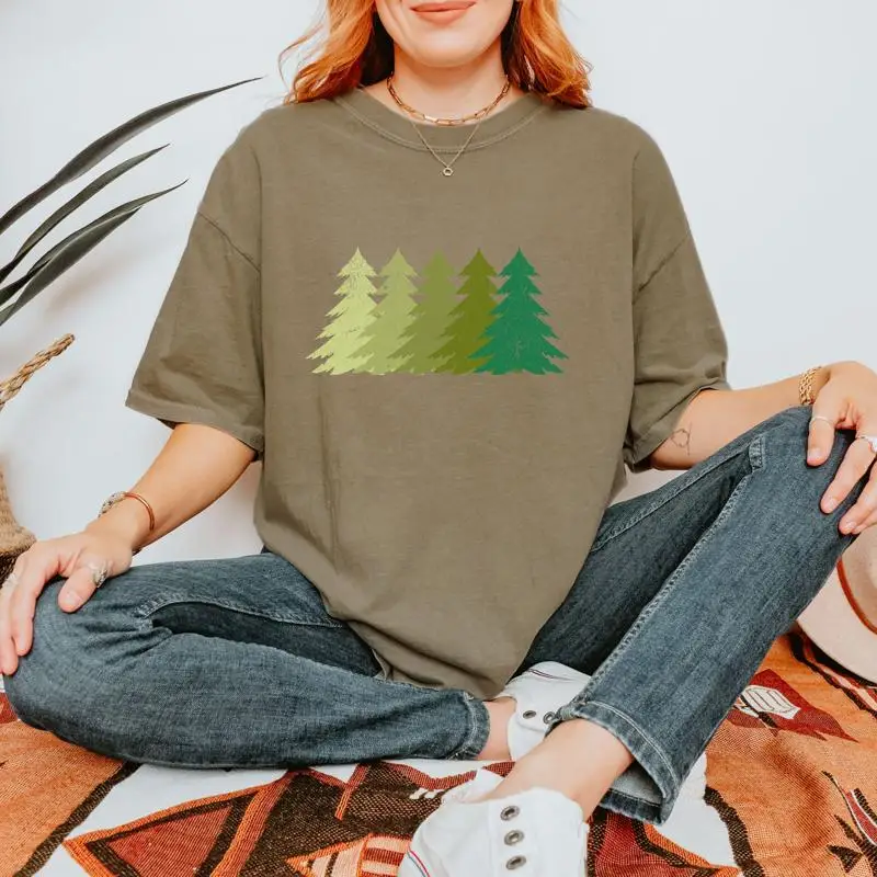 

Футболка Nature Lover Green Trees Camping GifT Grungy ForesT is Cute Birthday for Outdoors Mom Tree Favor