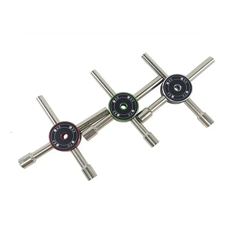 Cross socket rc model assembly tool 4.0/5.5/7.0/8.0mm steel hexagonal