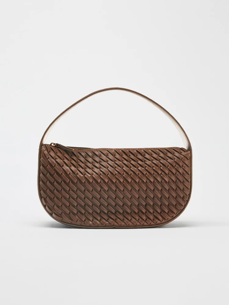 New Fashionable Woven Pattern Women's Handbag High Texture Large Capaci Dumpling Bag Versatile Tote Bags Lady Work Underarm Bags