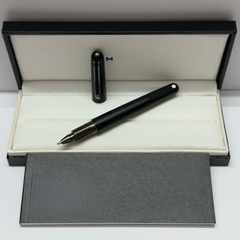 M 26SS New Classic Business Metal Rollerball Pen, Matte & Gloss Solid Color Grid Texture Luxury Office Signature Writing Pen