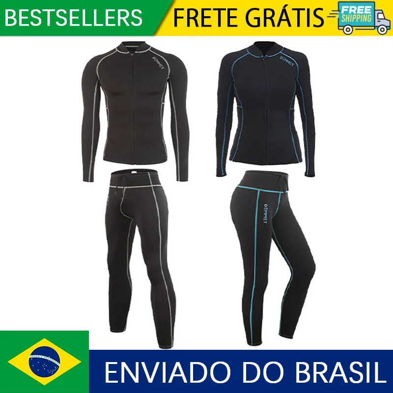 Homens/mulheres 1.5mm crsc neoprene wetsuits jaqueta superior zíper frontal mangas compridas terno de mergulho para natação mergulho mergulhador surf
