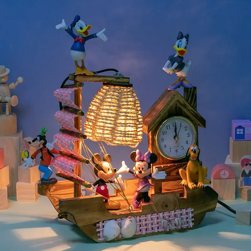 Disney Snow White Mickey Mouse Cartoon Doll LED Desk Lamp Creative