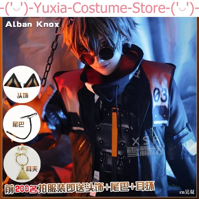 Anime! Vtuber NIJISANJI Nocytx Alban Knox Game Suit Gorgeous Handsome Uniform Cosplay Costume Halloween Party Outfit