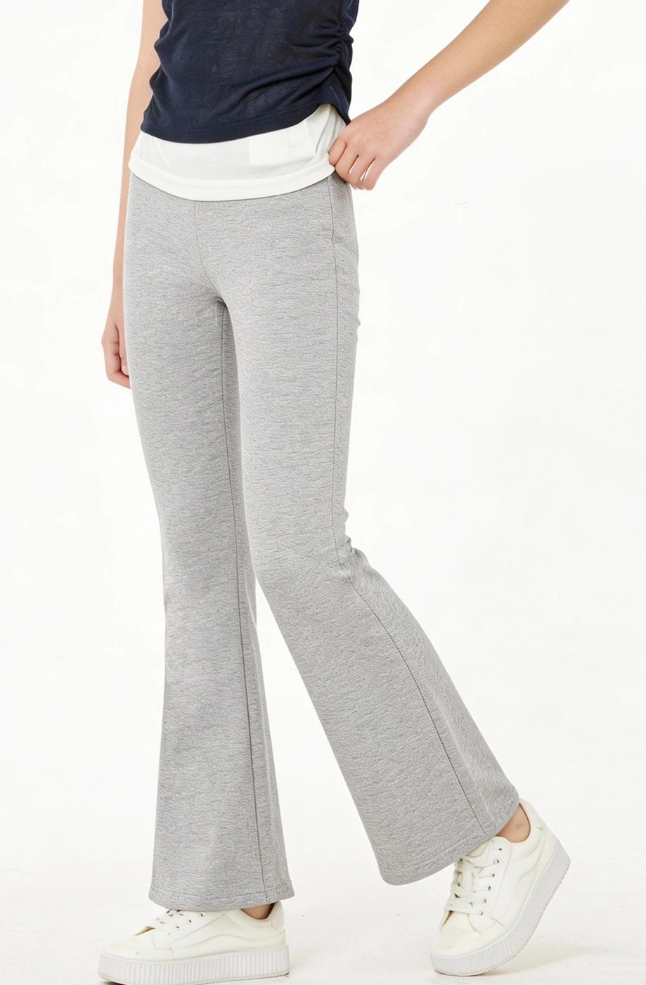Girls Flared Pants Summer Thin Design Girls Lyocell Pants Childrens Slim Fit Medium To Large Childrens Micro Flared Pants