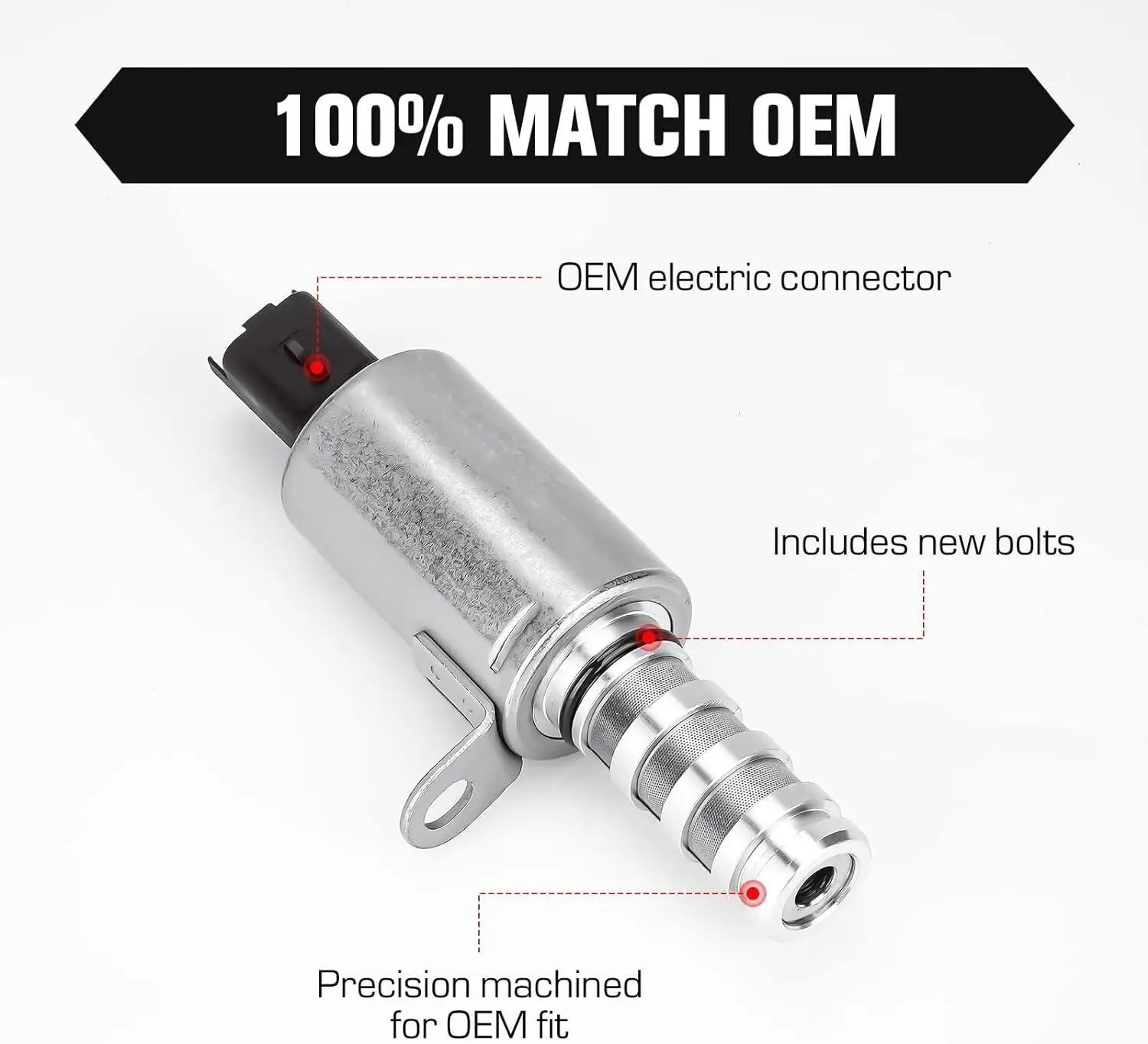 2X Engine Variable Valve Timing Control Solenoid VANOS VVT For 02-13 Mini Cooper