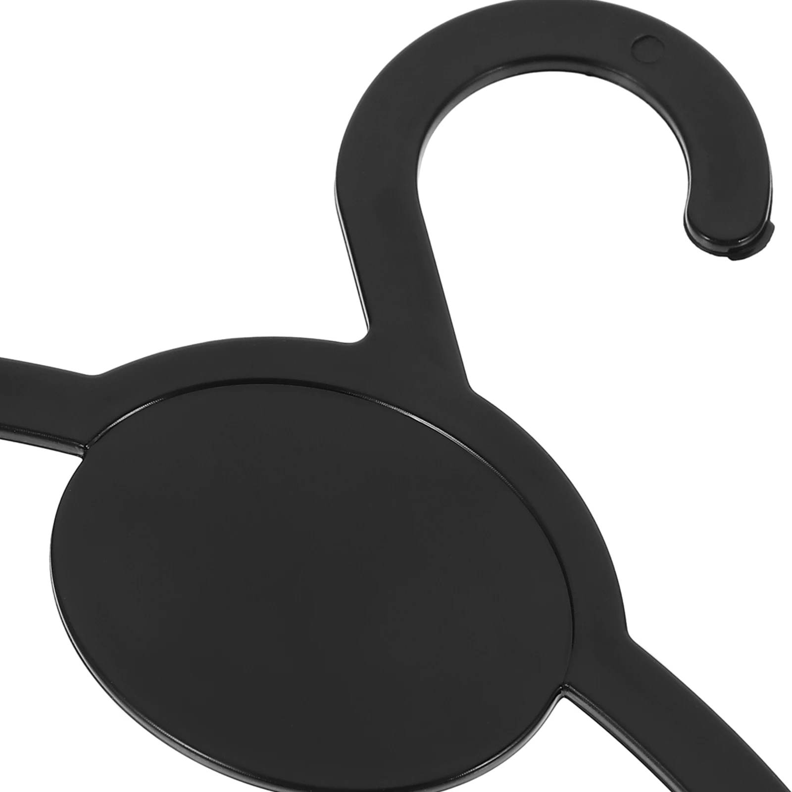 

10pcs 13cm Black Round Hook Scarf Stand Holder Clothes Hangers Organizer Storage Plastic for Scarves Ties Belts Closet