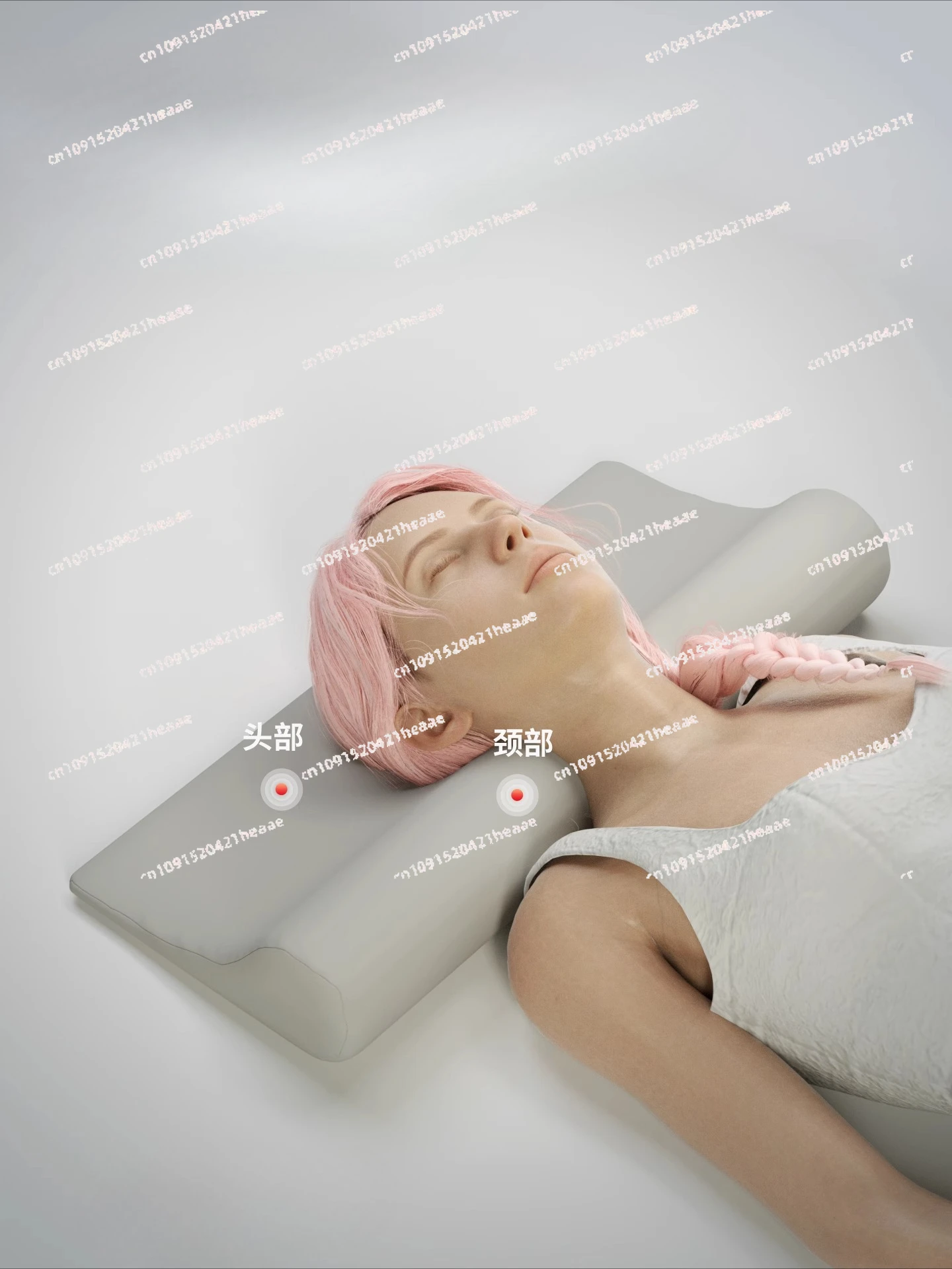 

Suitable for latex neck pillow cervical pillow cylindrical sleep special spine low pillow