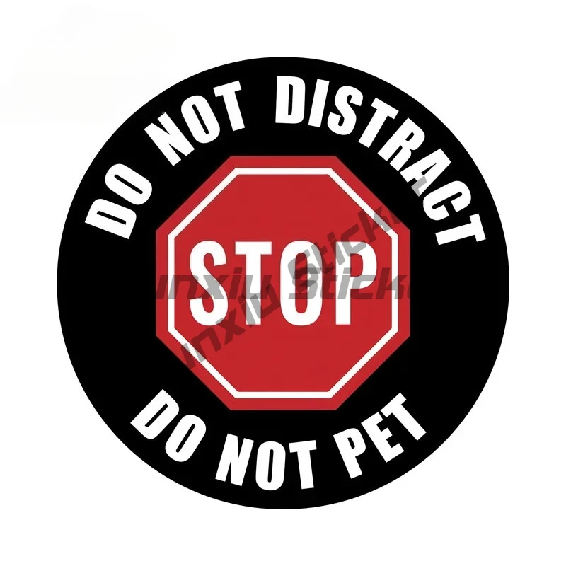 

Stop Do Not Distract Do Not Pet Car Stickers Creative Rearview Mirror Toolbox Decal Scratch-Proof Racing Accessories