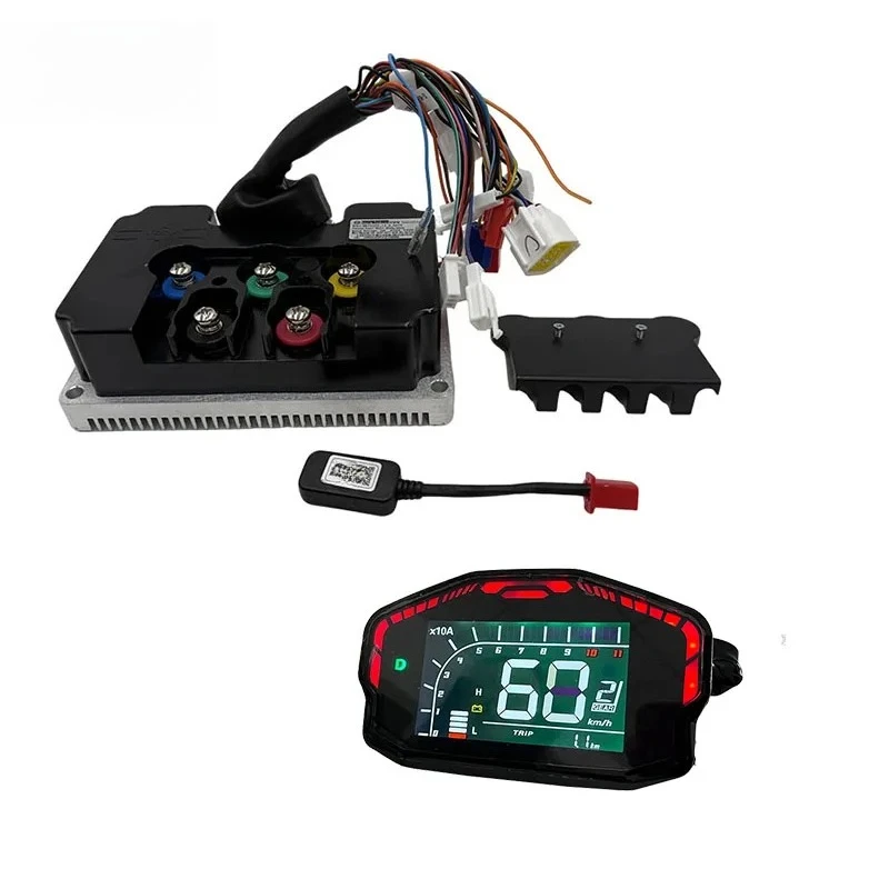 Controller ND96450 V2 96V Hall Type BLDC 170A Phase 450A PMSM Motor Motherboard with DKD Display Speedometer