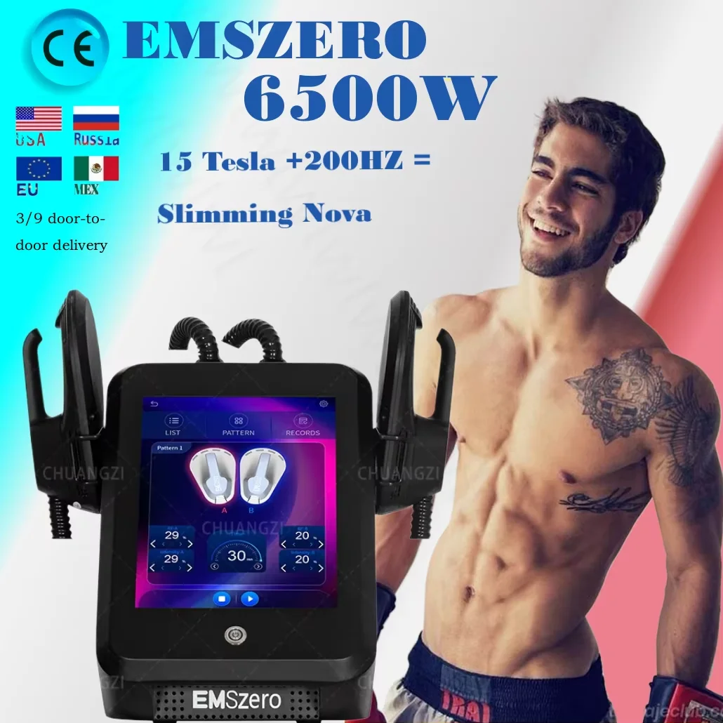 New emszero  6500w RF Weight Lose Electromagnetic Pelvic Slimming  HI-EMT ems body sculpt machine emszero