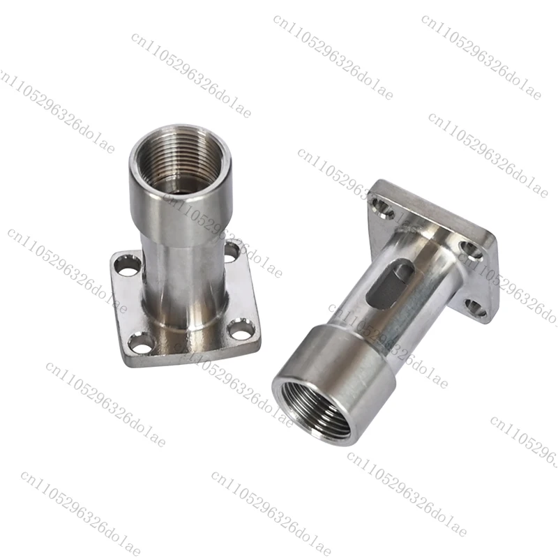 304 Stainless Steel Square Discharge Nozzle Cylinder Base 20 * 25 Cylinder Base Filling Accessories