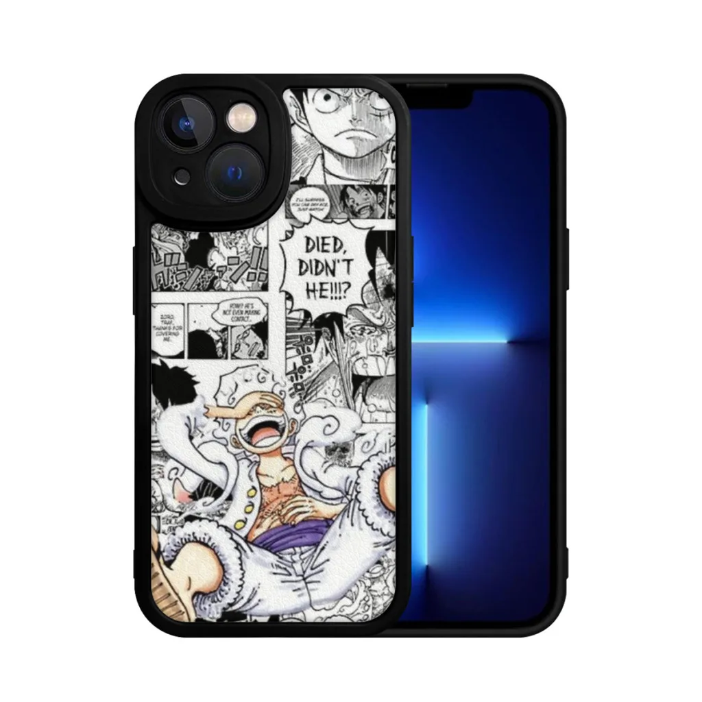 Phone Case For iPhone 15 Pro Max Plus Soft  Silicone Cover Monkey D Luffy