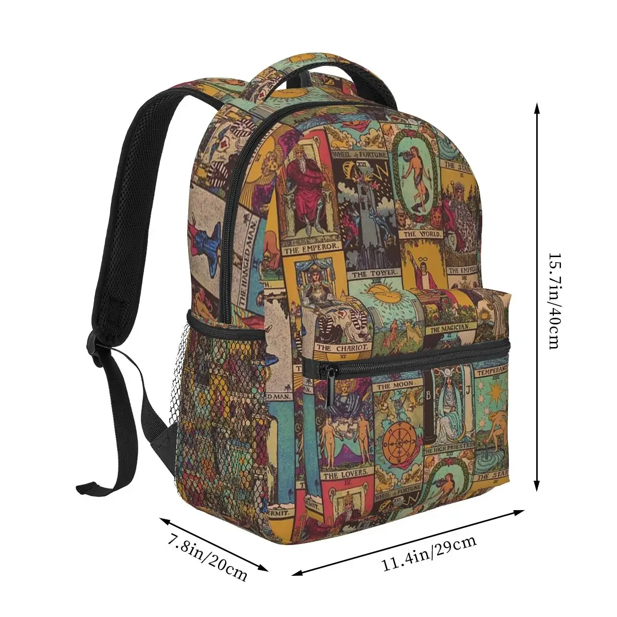 The Major Arcana Of Tarot Vintage Patchwork Backpacks Boys Girls Bookbag Children School Bags Travel Rucksack Shoulder Bag