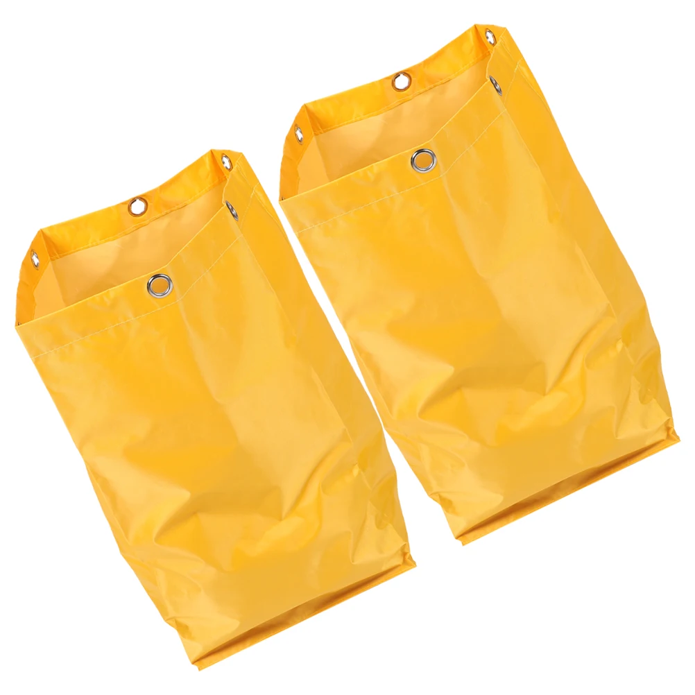 

2Pcs Cleaning Cart Bag Janitorial Bags Replacement Trash Collection Housekeeping Supplies Storage Solution