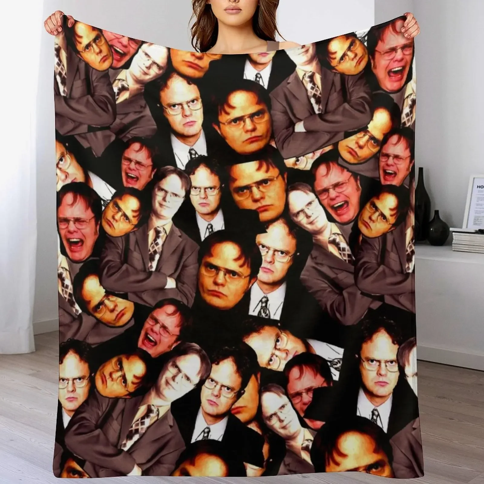 

Dwight Schrute - The Office Dwight Schrute Throw Blanket Decorative Beds Beautifuls For Sofa Thin Weighted Blankets