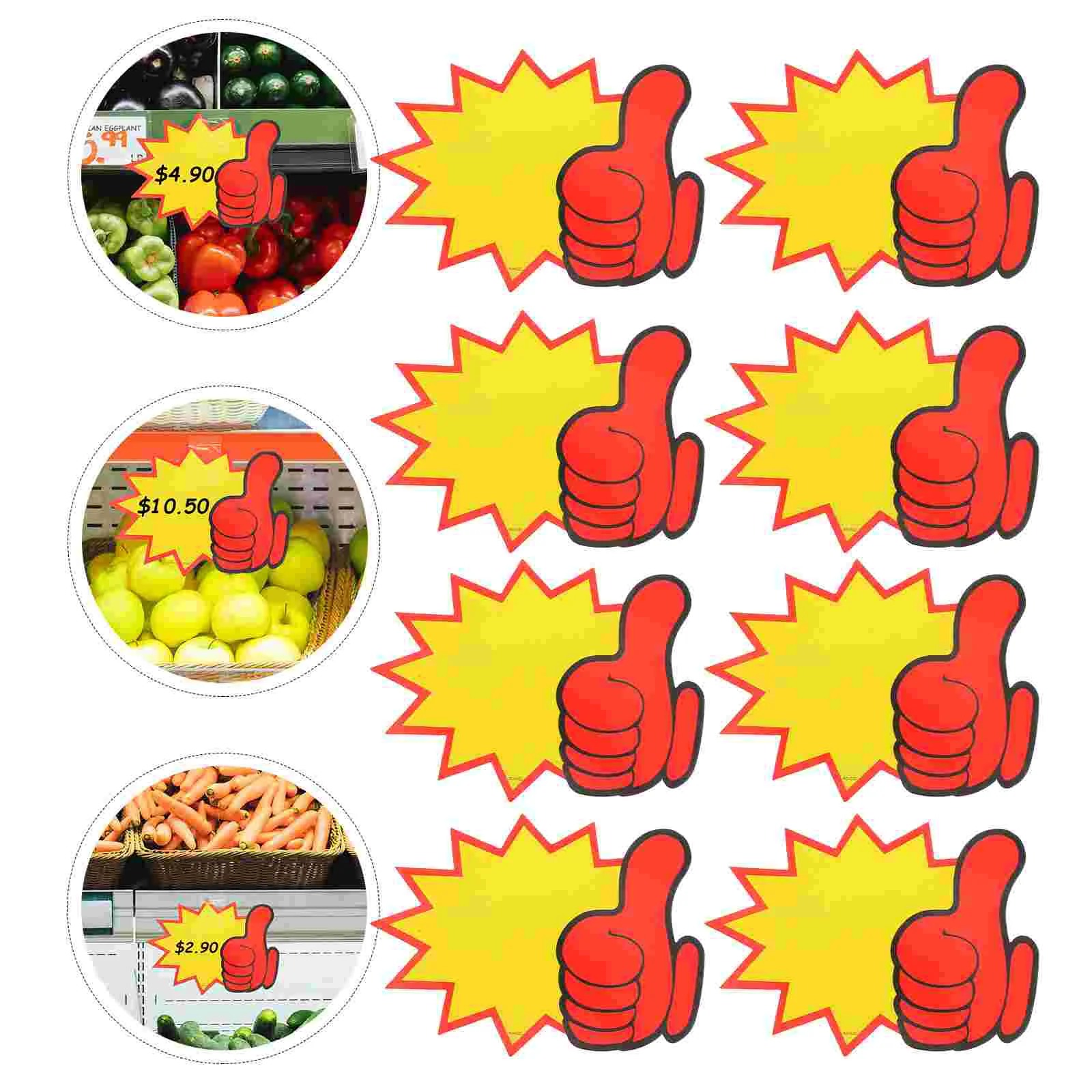 100 Buah Label Harga Label Harga Kertas Tanda Toko Penjualan Penjualan Eceran