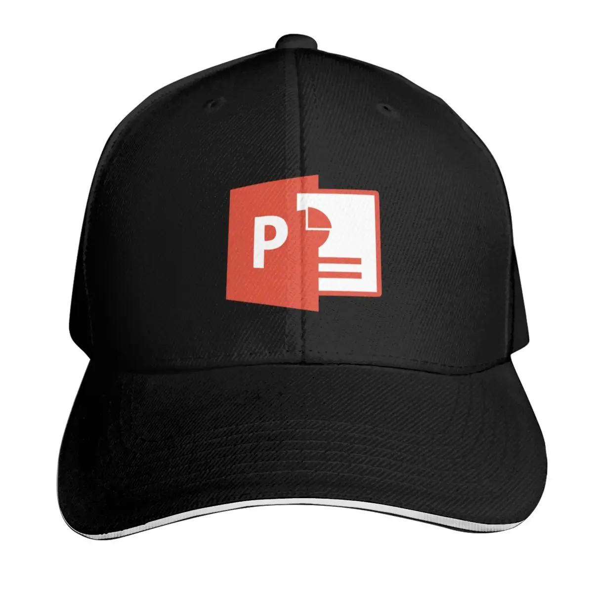 Powerpoint Baseball Cap Curved Brim Classic Fit Low Profile Unstructured Unisex for Men Women