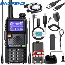 Baofeng-長距離トランシーバーUV-5RM,アップグレードされたトランシーバー,双方向ラジオ,Cタイプ充電器,フルバンド,コピー周波数,UV-5R