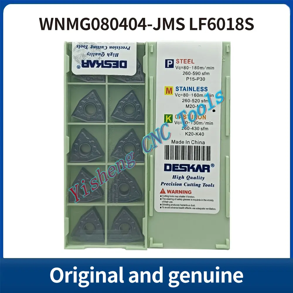 

DESKAR 100% Original WNMG080404-JMS WNMG080408-JMS LF6018 LF6018S LF6118 CNC cutting tool indexable threading carbide insert