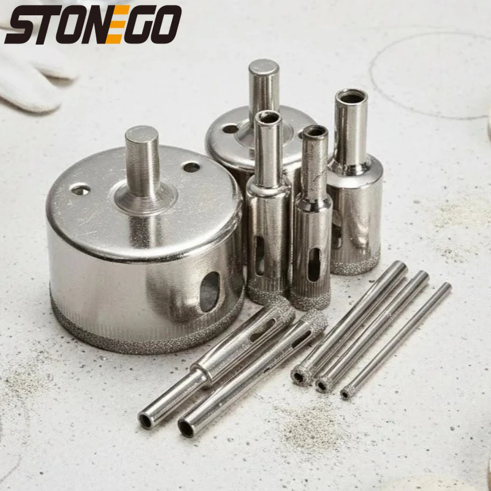 

Diamond Coated Hole Saw Core Drill Bit Set for Tile Marble Glass Ceramic 3mm 4mm 5mm 6mm 8mm 10mm 12mm 18mm 32mm 50mm