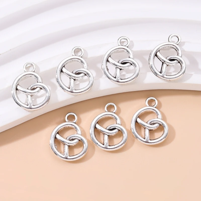 40pcs New Heart Alloy Charms Fashion Surround Cute Pendants For Making Handmade DIY Findings Accessories Necklace Jewelry