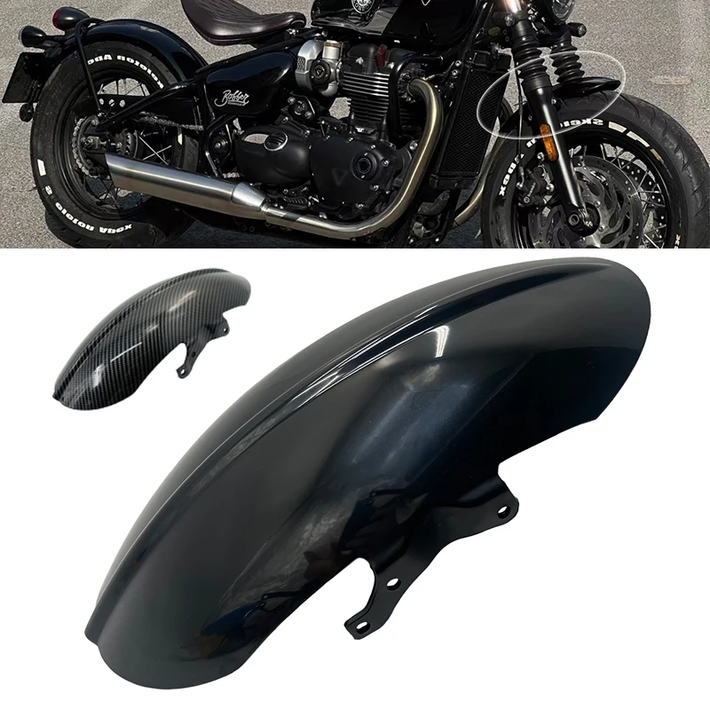 Para Triumph Bobber Bonneville Speedmaster 1200 18- Cafe Racer motocicleta guardabarros delantero corto carenado Chopper