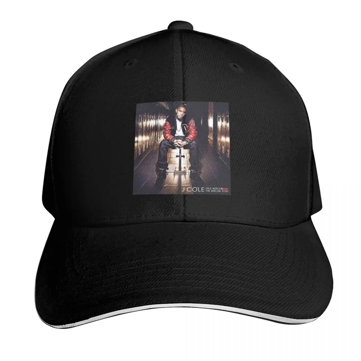 J Cole 2014 cole world the sideline story Baseball Cap Contrast Two Tone Brim Snapback Flat Bill Strapback Dad Hat